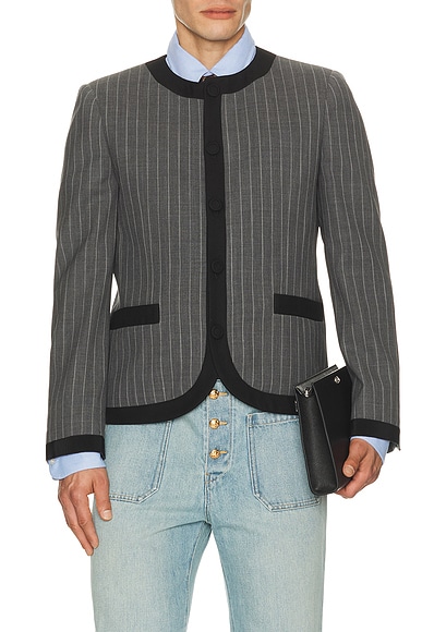 Giacca Faded Pinstripe Jacket