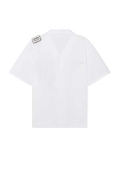 Shop Valentino Camicia Maniche Corte In White
