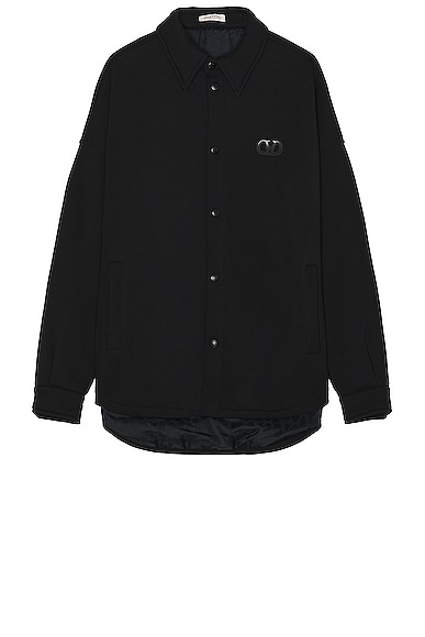 Valentino Button Down Shirt In Black
