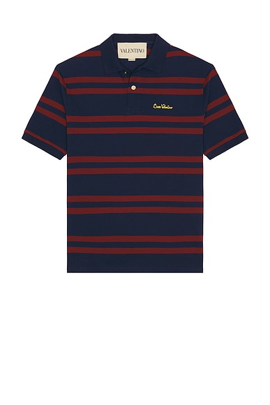 Valentino Piquet Polo in Grandala & Raspberry