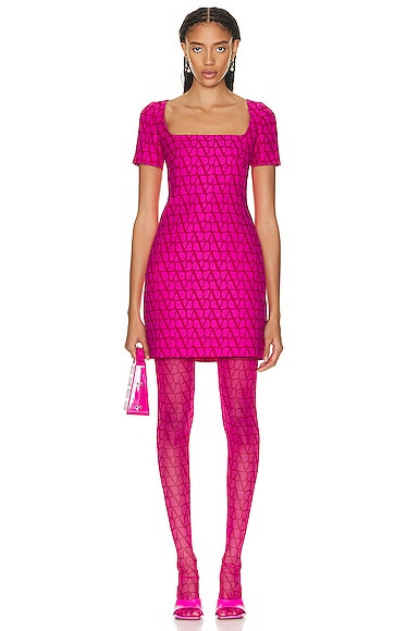 Valentino Iconographe Dress in Pink