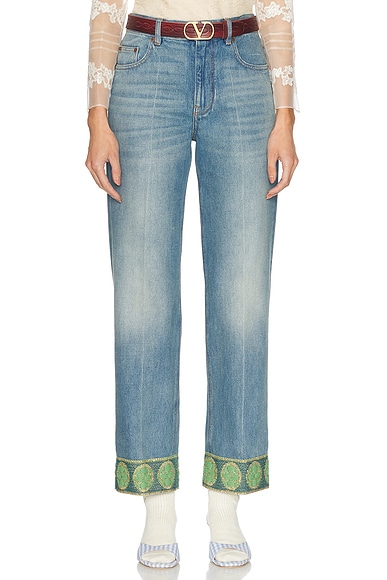 【国内発送】VALENTINO デニム ジーンズ Valentino デニム - Medium Blue | FWRD