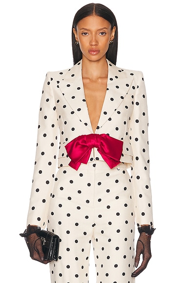 Pattern Crop Jacket