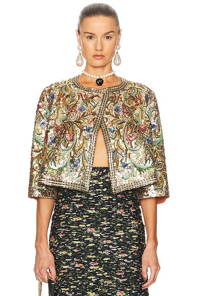 ジャケット VALENTINO SS25 CROPPED JACKET POIS (6B0CE4L598S R8E) Polka-dot jacket | Valentino | OTTODISANPIETRO
