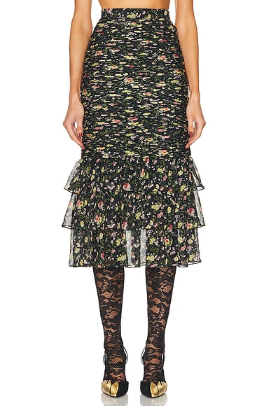 Rose Rampage Floral Skirt