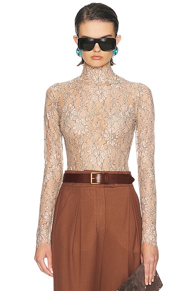 Rebrode Lace Bodysuit Top