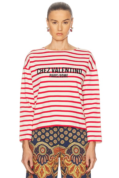 Striped Cotton T Shirt