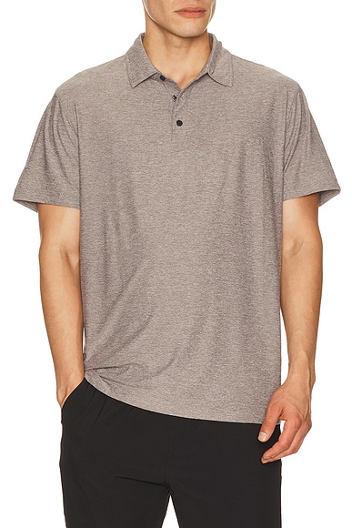 Vuori Strato Tech Polo in Heather Grey