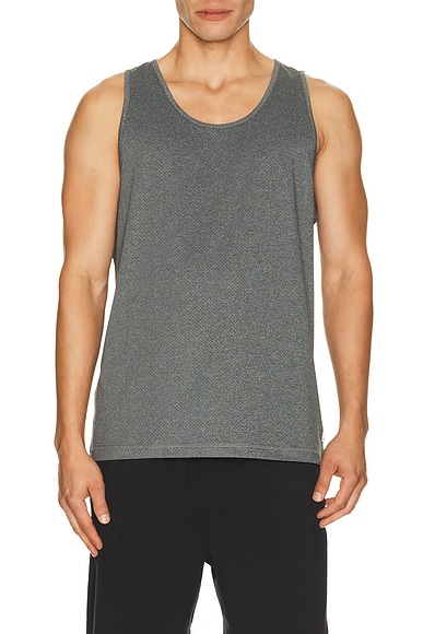 Vuori Tradewind Performance Tank 2.0 in Heather Grey