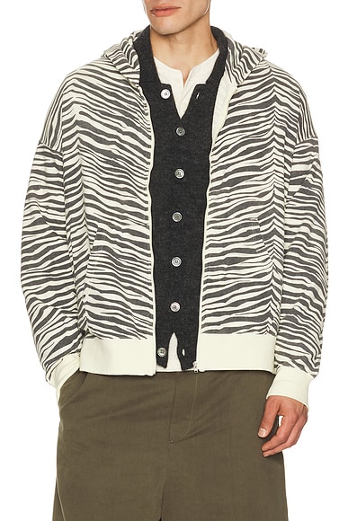 Visvim Jumbo Sb Hoodie F.z. Quagga in Light Yellow