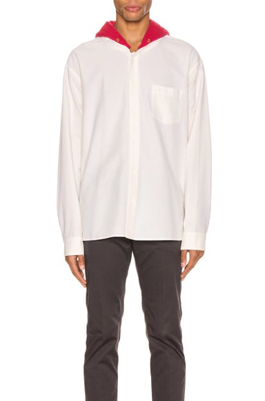 Ingall Hoodie Shirt In Ivory