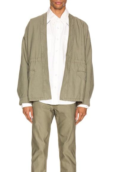 Visvim Sanjuro Benny Jacket in Olive | FWRD