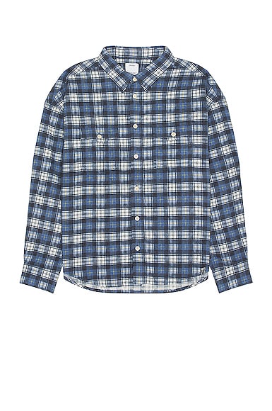 visvim PIONEER L/S KHADI CHECK-