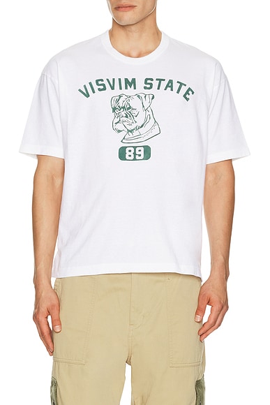 Visvim 89 Damaged Jumbo Tee in White