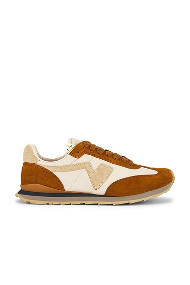 Visvim FKT Runner Shoes in Light Brown