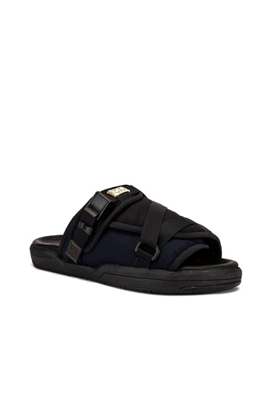海外輸入 インボイス Visvim Christo FWRD | Black in Slide 2-Tone 靴