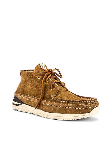 Visvim Voyageur Moc-Folk in Camel | FWRD