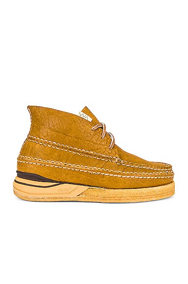 Visvim Canoe Moc II Folk in Beige | FWRD