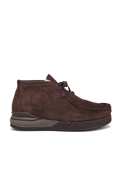 Visvim Ute Moc Trainer Mid-Folk in Dark Brown | FWRD