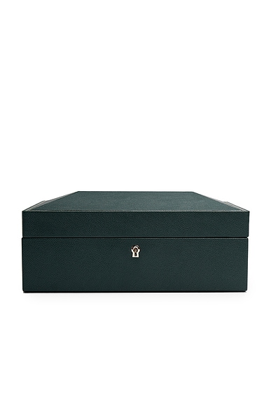 Wolf 1834 British Racing 8 Piece Watch Box in Green