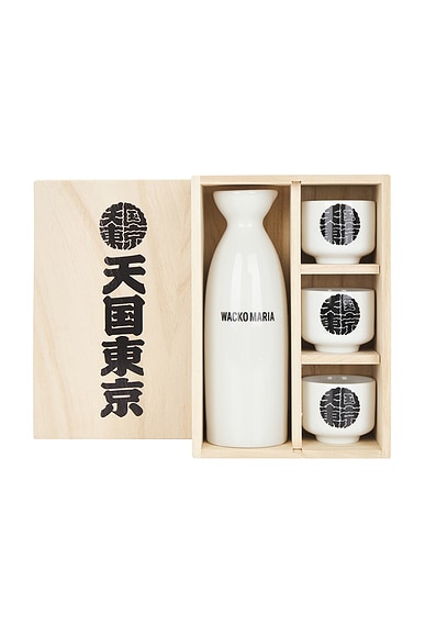 WACKO MARIA Sake Bottle & Cup in White