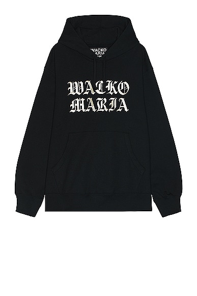 WACKO MARIA Heavy Weight Pullover Hoodie in Black