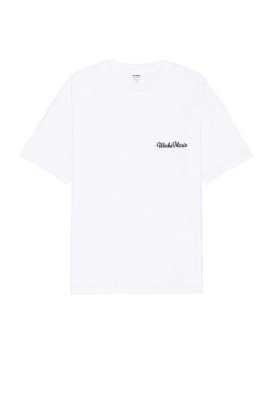 Washed Heavy Weight Crew Neck T-Shirt in White