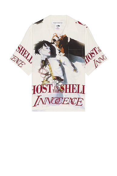 WACKO MARIA X Ghost in The Shell Innocence Hawaiian Shirt Type-1 in White