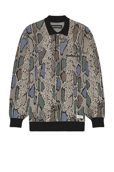Python Knit Polo Shirt