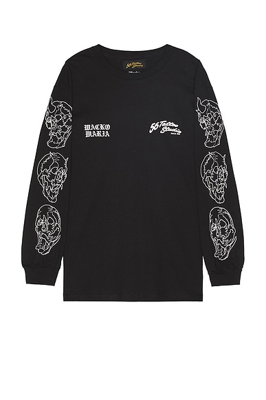 56 Tattoo Studio Crew Neck Long Sleeve T-Shirt