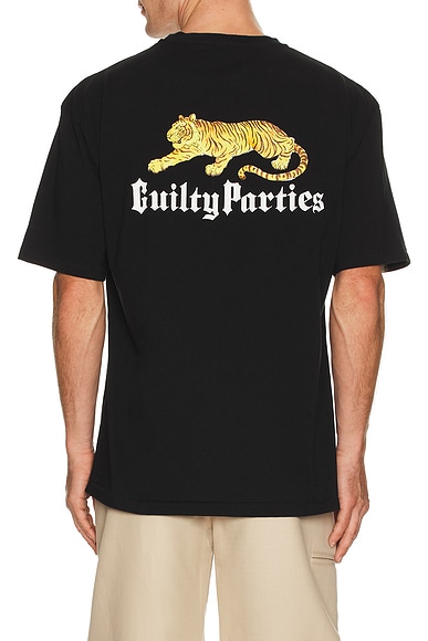 WACKO MARIA Washed Heavy Weight Crew Neck Tee in Black