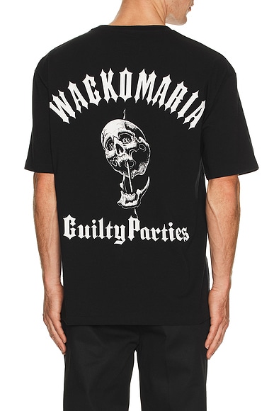 WACKO MARIA x Tattoo Studio Washed Heavy Weight Tee in Black