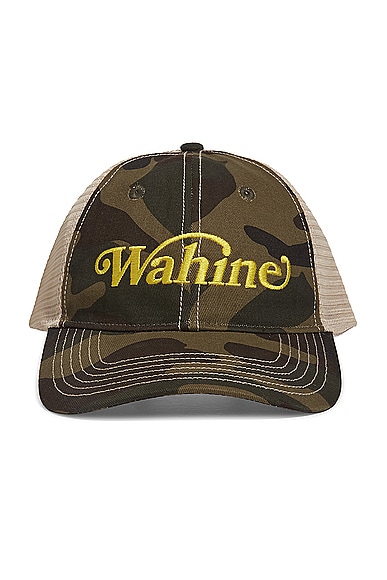 Wahine Trucker Hat in Camo & Beige