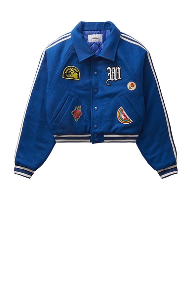 Shop Wahine Univarsity Jacket In Blue
