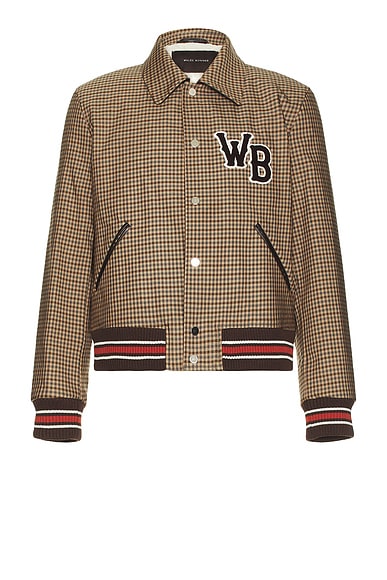 Burberry Check Bomber Jacket in Linden | FWRD