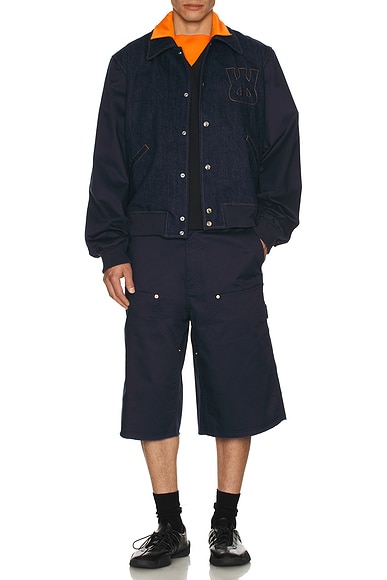 Echo Denim Varsity Jacket
