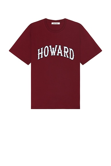 Wales Bonner Howard T Shirt in Maroon