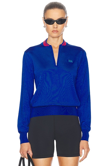 Wales Bonner Day Pullover in Blue