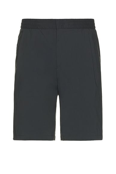 Relaxed Nylon Pleated Short