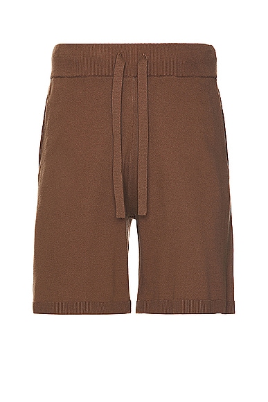 WAO Fully Knitted Short in Brown