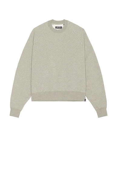 WAO The Crew Sweatshirt in Heather Grey