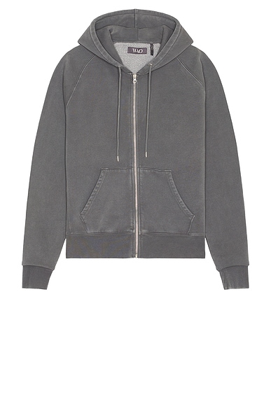 JOHN ELLIOTT Fur Terry Half Zip Pullover in Wheat FWRD