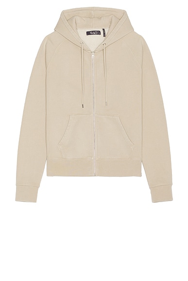 WAO The Zip Hoodie in Washed Sand