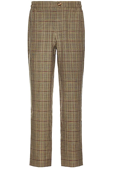 WAO Plaid Trouser in Brown & Black