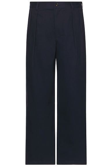 Wide Leg Pleated Trouser