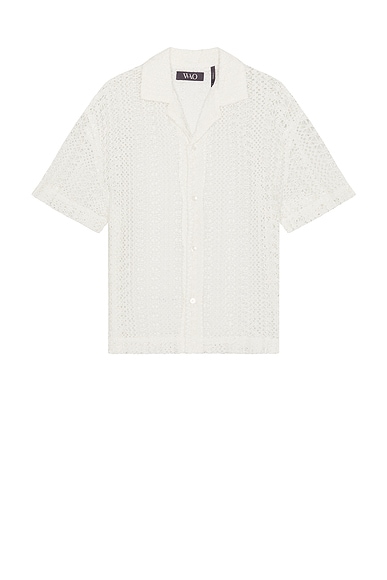 Crochet Lace Camp Shirt