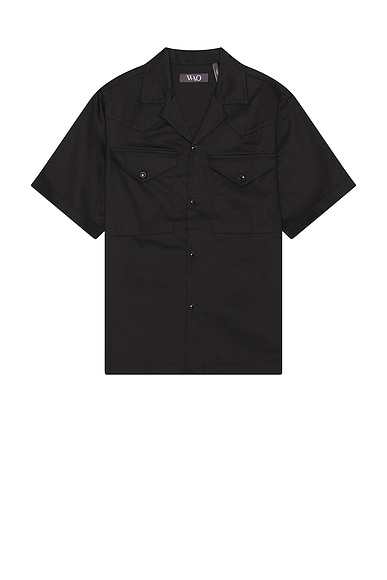 Satin Western Short Sleeve Shirt