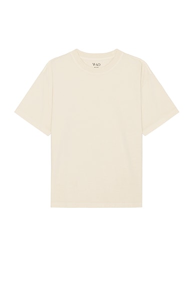 Shop Wao The Relaxed Tee In Natural