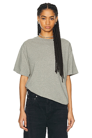 Shop Wao The Relaxed Tee In Heather Grey