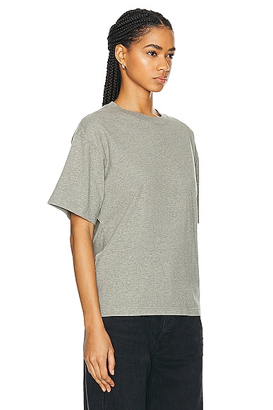 Shop Wao The Relaxed Tee In Heather Grey